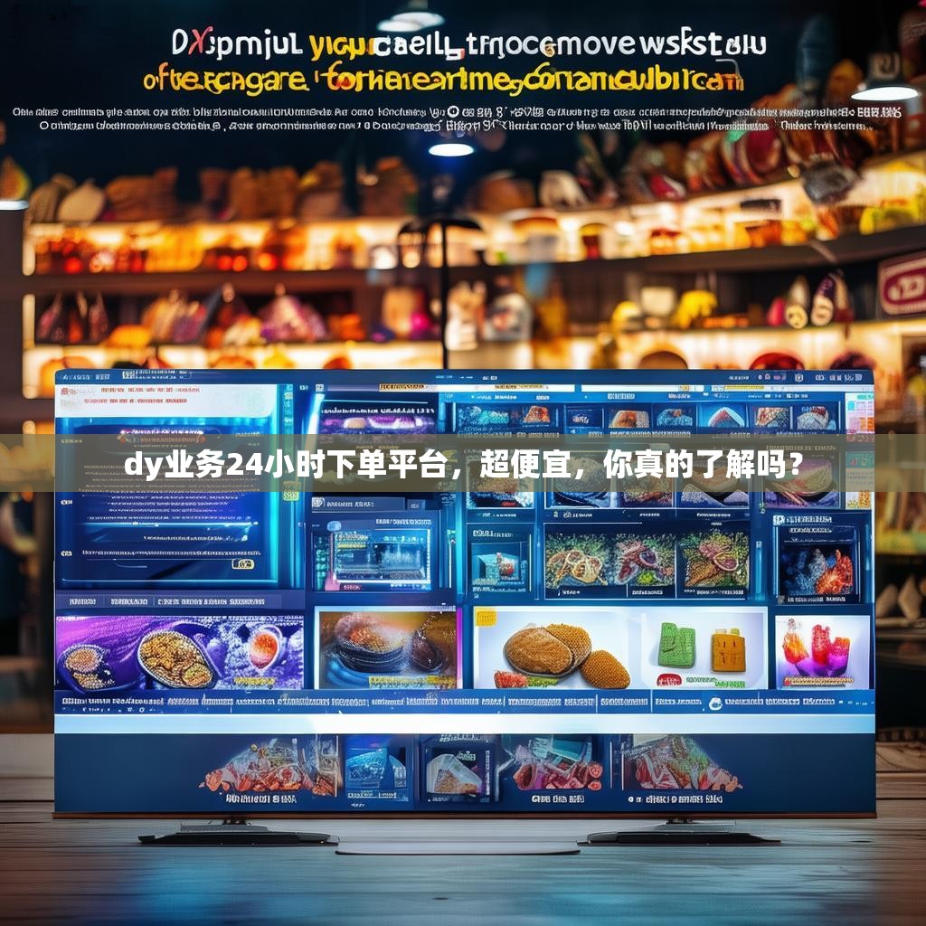 dy业务24小时下单平台，超便宜，你真的了解吗？