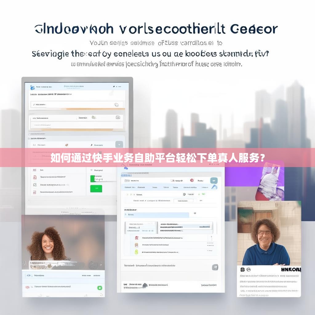 如何通过快手业务自助平台轻松下单真人服务？