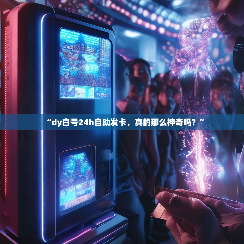 “dy白号24h自助发卡，真的那么神奇吗？”
