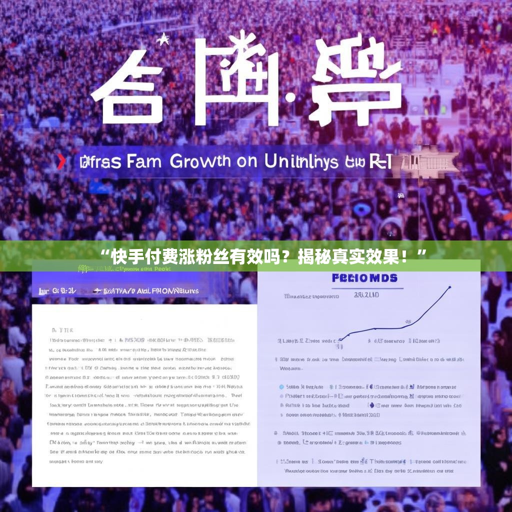 “快手付费涨粉丝有效吗？揭秘真实效果！”