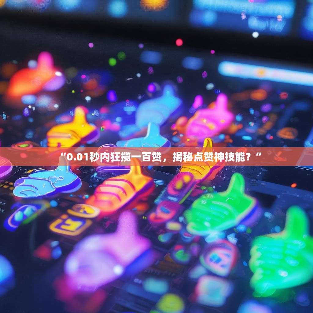 “0.01秒内狂揽一百赞，揭秘点赞神技能？”
