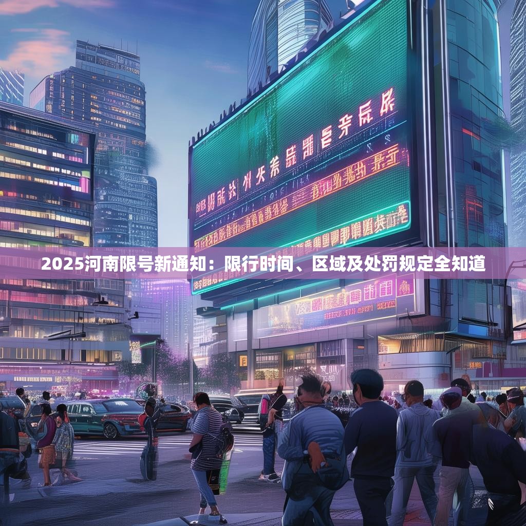 2025河南限号新通知：限行时间、区域及处罚规定全知道