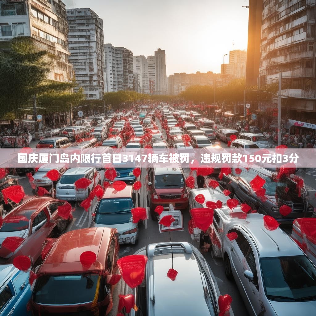 国庆厦门岛内限行首日3147辆车被罚，违规罚款150元扣3分