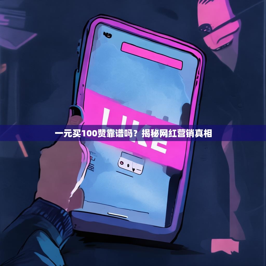 一元买100赞靠谱吗？揭秘网红营销真相