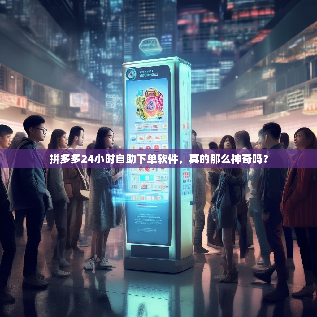 拼多多24小时自助下单软件，真的那么神奇吗？