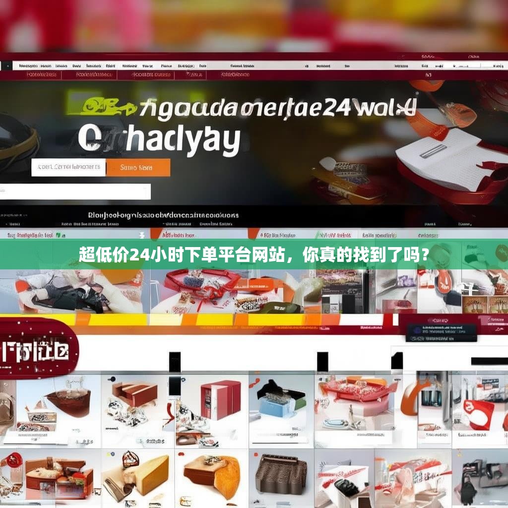 超低价24小时下单平台网站，你真的找到了吗？