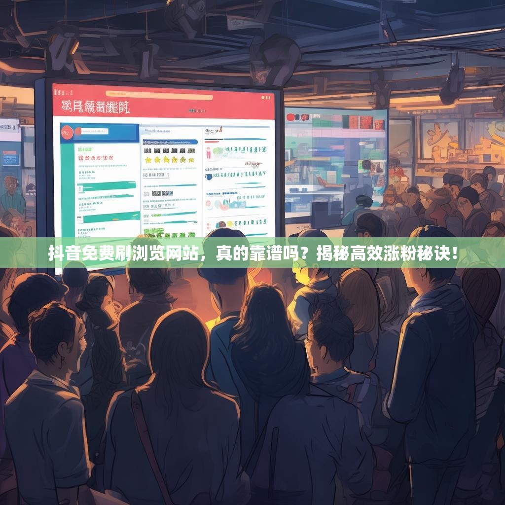 抖音免费刷浏览网站，真的靠谱吗？揭秘高效涨粉秘诀！