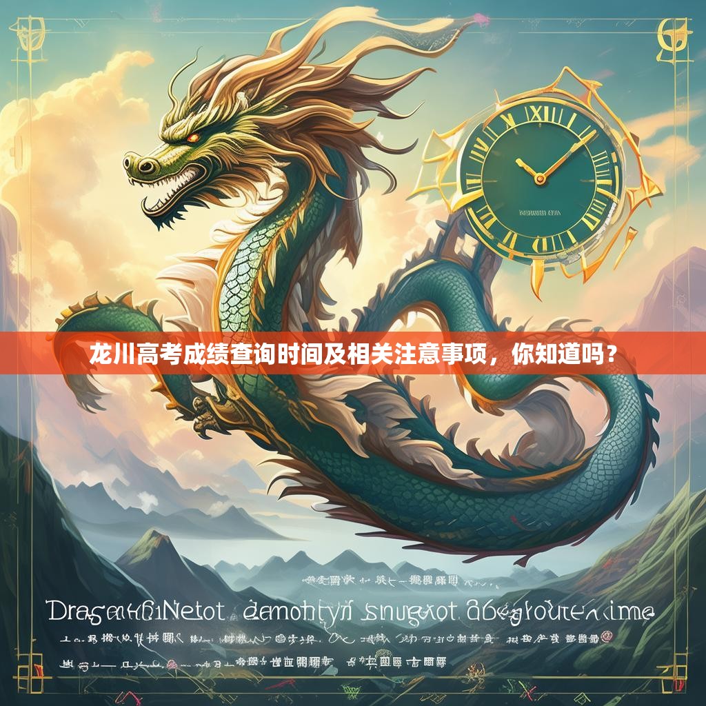 龙川高考成绩查询时间及相关注意事项，你知道吗？