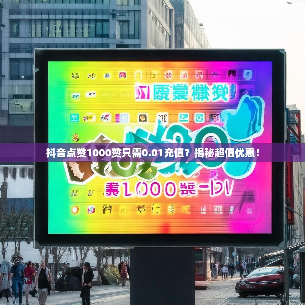 抖音点赞1000赞只需0.01充值？揭秘超值优惠！