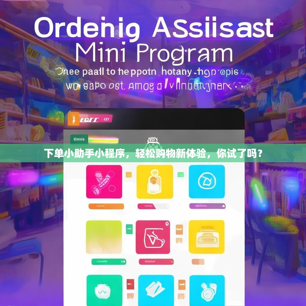 下单小助手小程序，轻松购物新体验，你试了吗？