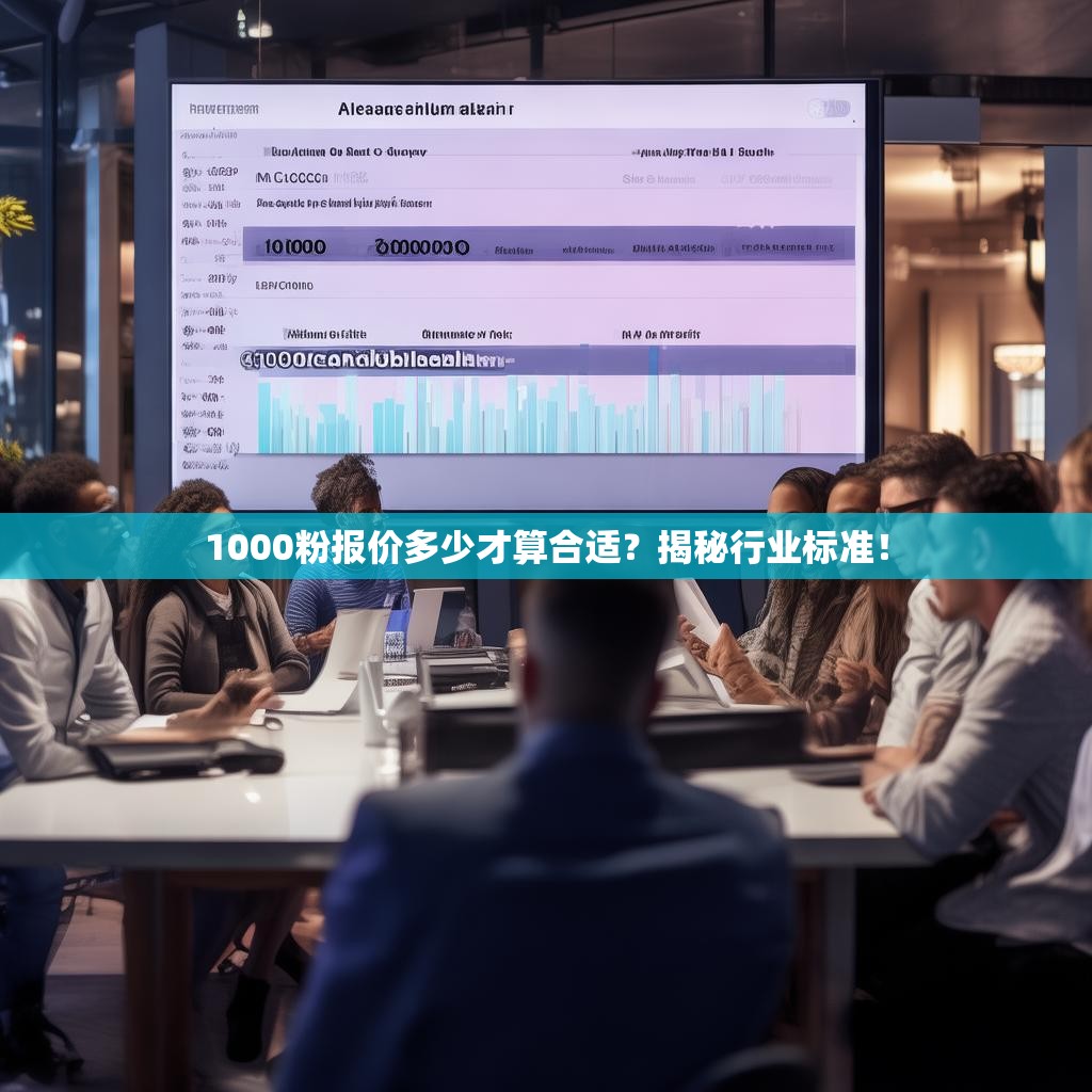 1000粉报价多少才算合适？揭秘行业标准！