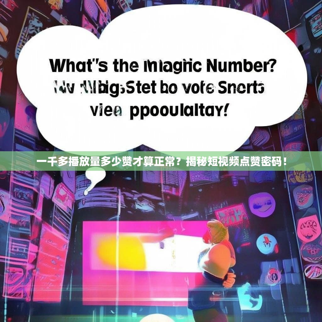 一千多播放量多少赞才算正常？揭秘短视频点赞密码！