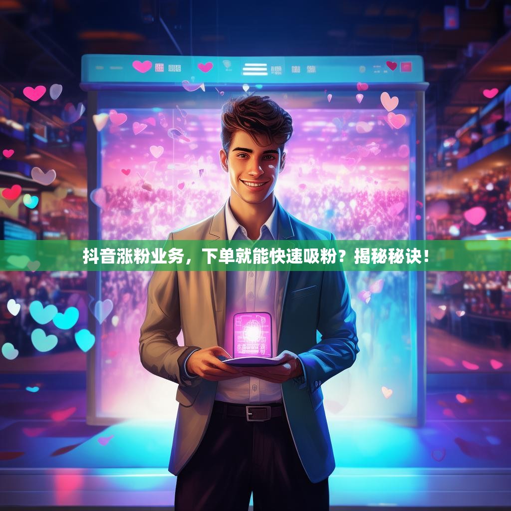 抖音涨粉业务，下单就能快速吸粉？揭秘秘诀！