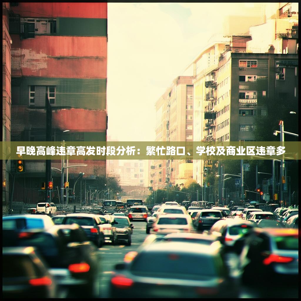 早晚高峰违章高发时段分析：繁忙路口、学校及商业区违章多