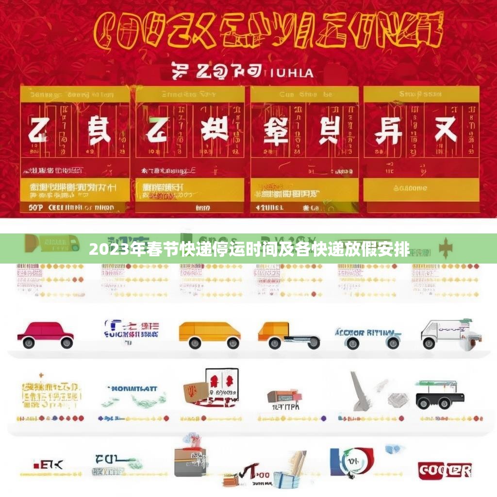 2023年春节快递停运时间及各快递放假安排