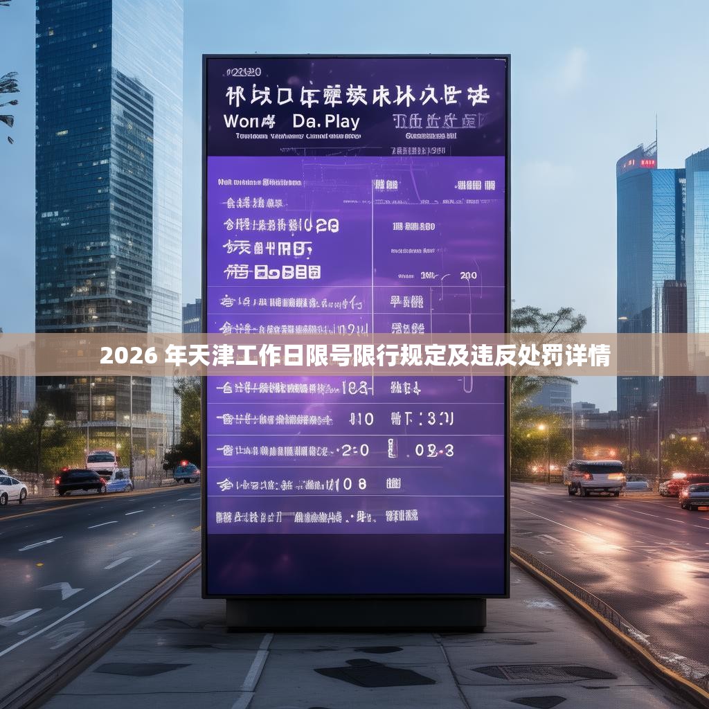 2026 年天津工作日限号限行规定及违反处罚详情