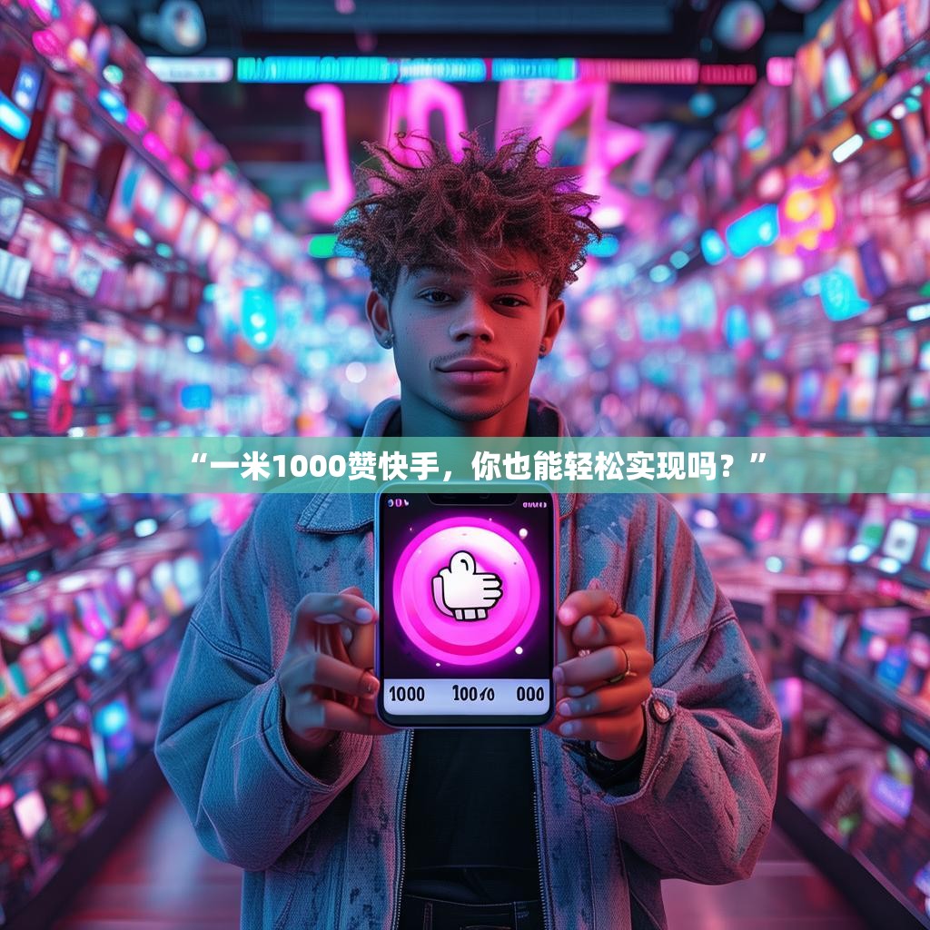 “一米1000赞快手，你也能轻松实现吗？”