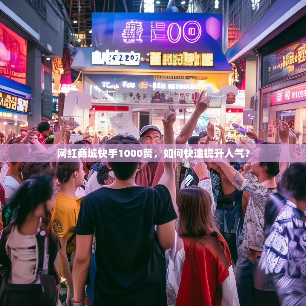 网红商城快手1000赞，如何快速提升人气？