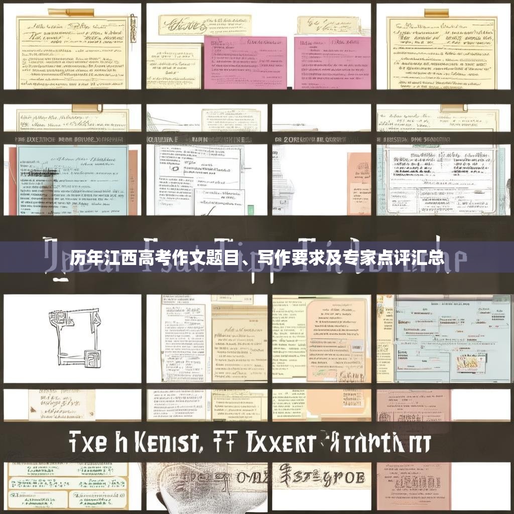 历年江西高考作文题目、写作要求及专家点评汇总