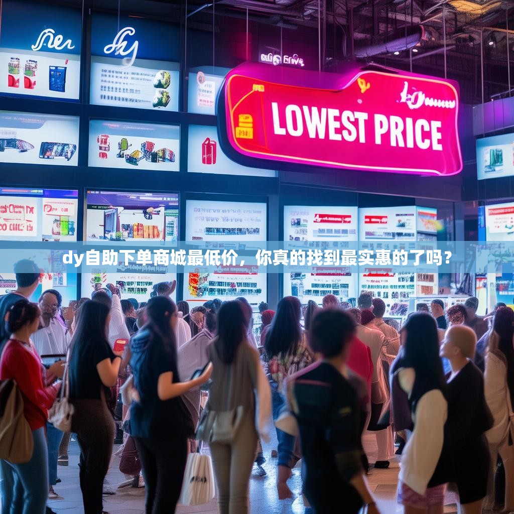 dy自助下单商城最低价，你真的找到最实惠的了吗？