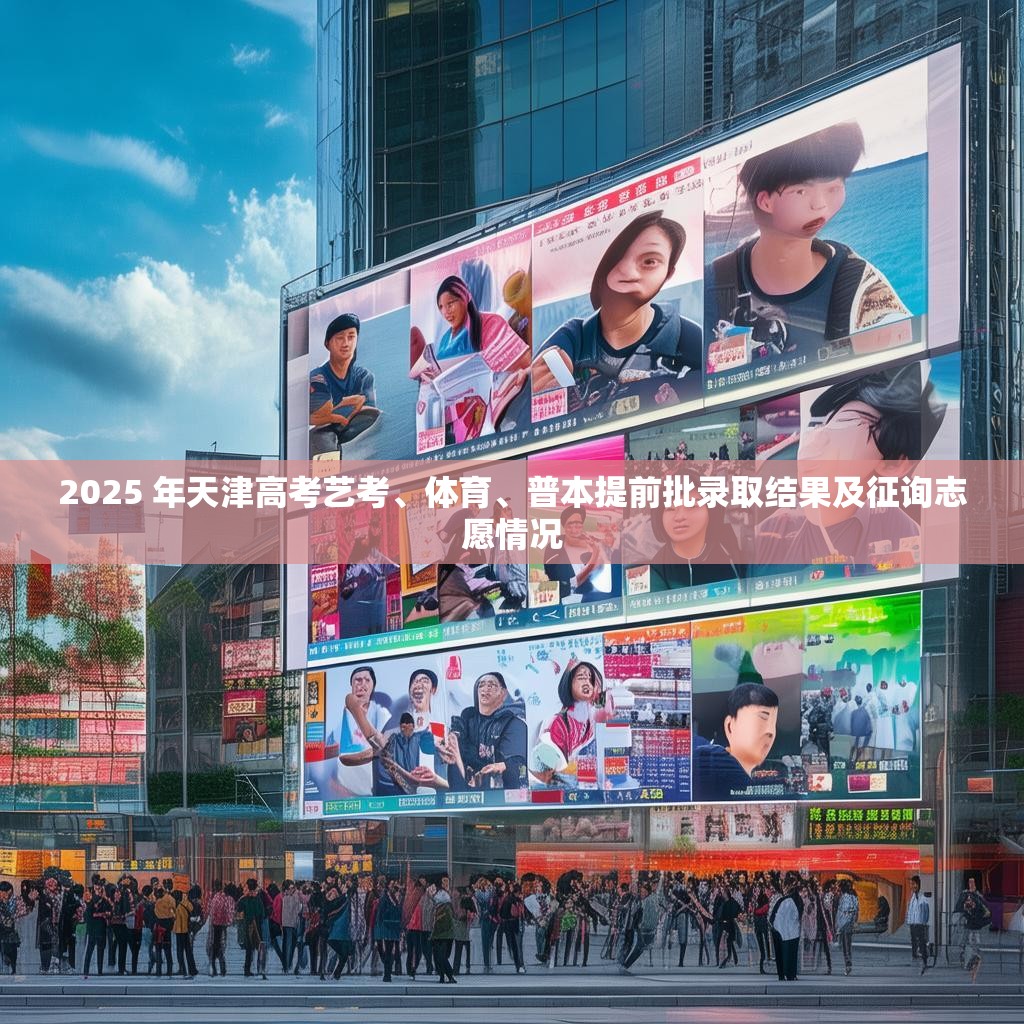 2025 年天津高考艺考、体育、普本提前批录取结果及征询志愿情况