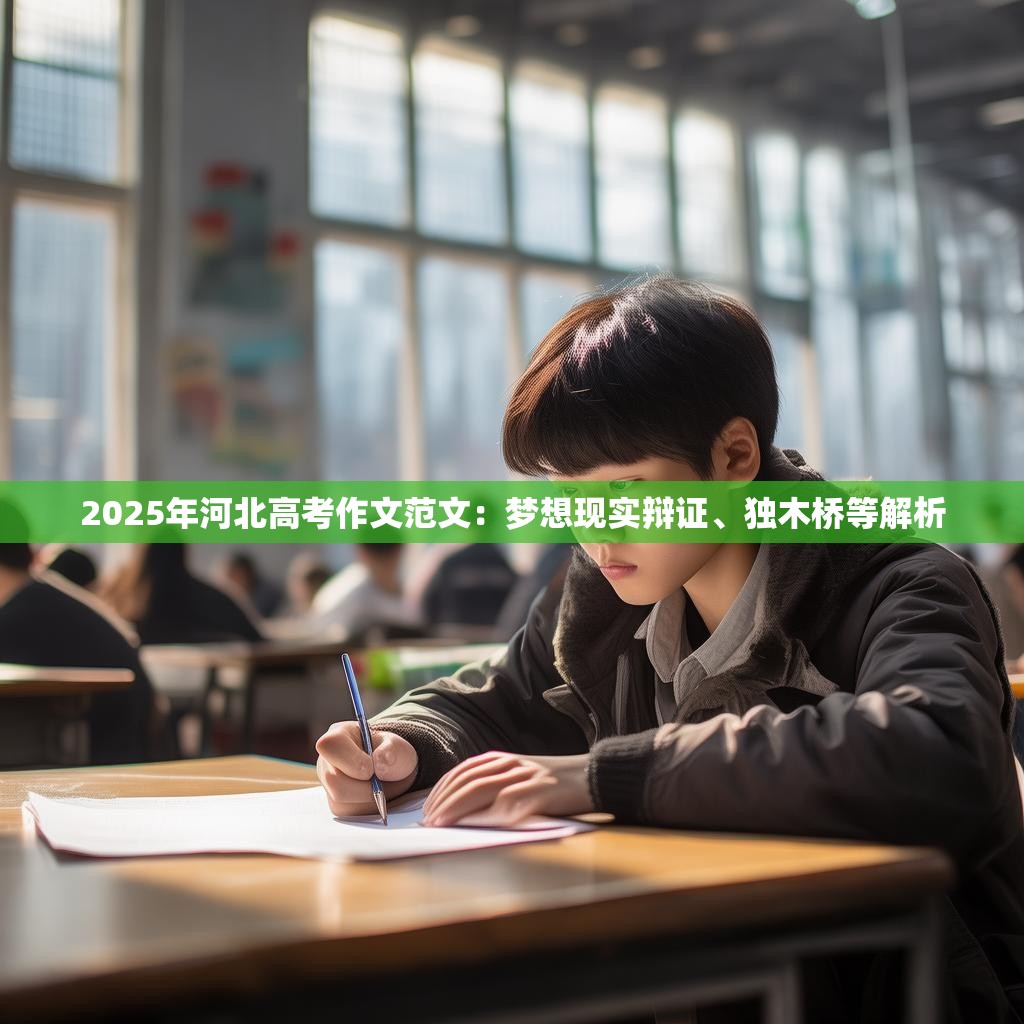 2025年河北高考作文范文：梦想现实辩证、独木桥等解析
