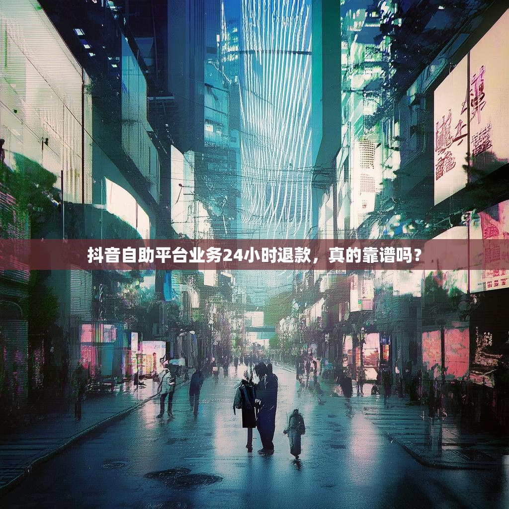 抖音自助平台业务24小时退款，真的靠谱吗？