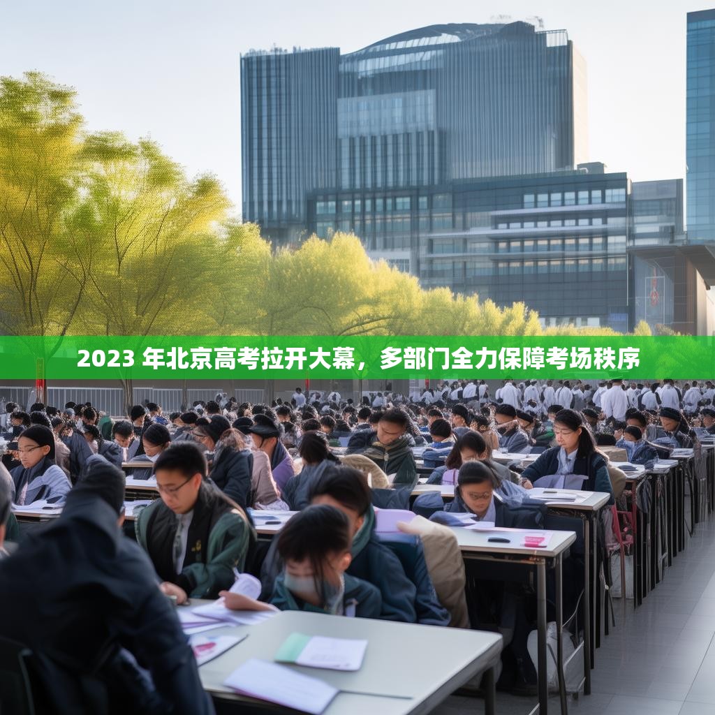 2023 年北京高考拉开大幕，多部门全力保障考场秩序