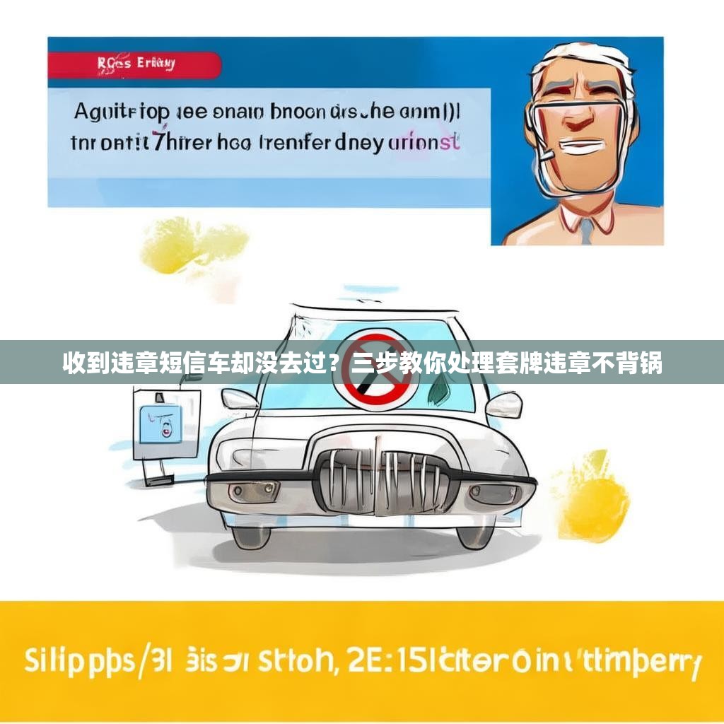 收到违章短信车却没去过？三步教你处理套牌违章不背锅