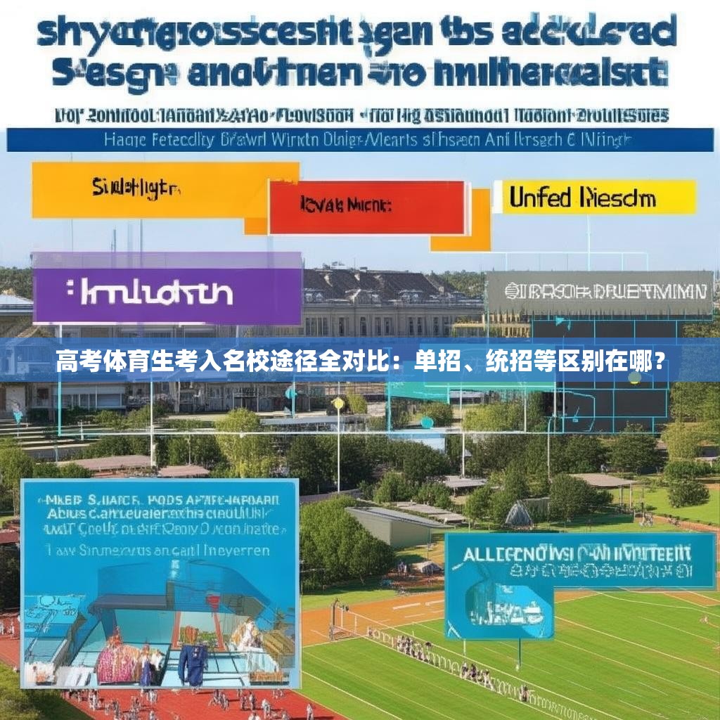 高考体育生考入名校途径全对比：单招、统招等区别在哪？