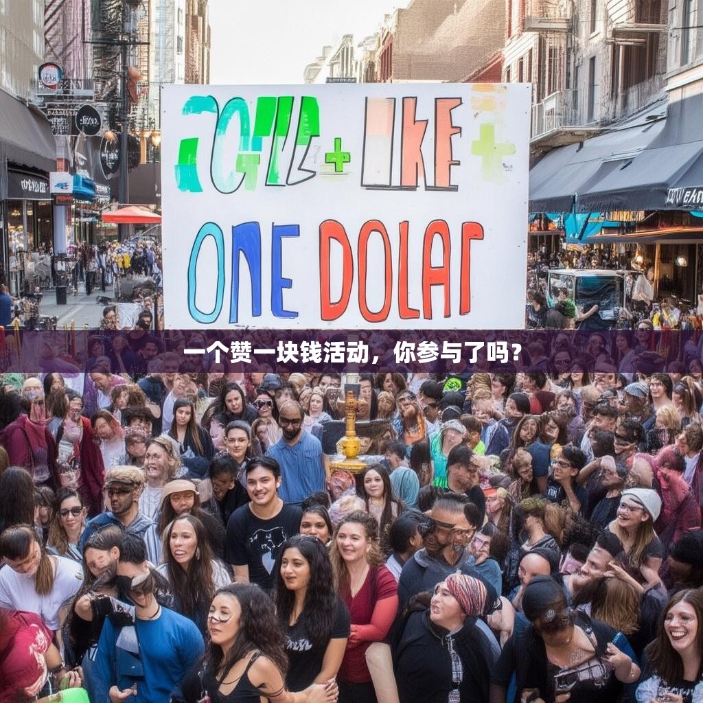 一个赞一块钱活动，你参与了吗？