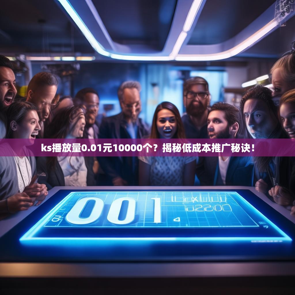 ks播放量0.01元10000个？揭秘低成本推广秘诀！