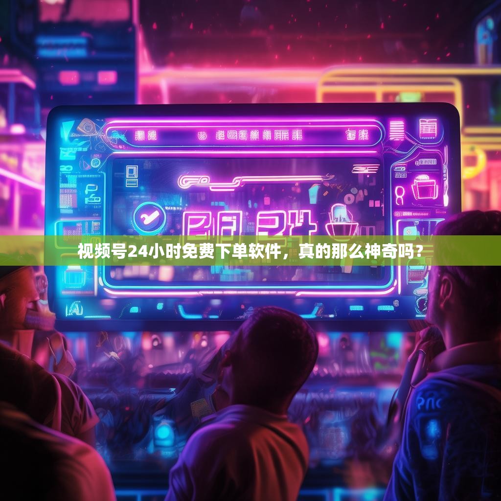 视频号24小时免费下单软件，真的那么神奇吗？