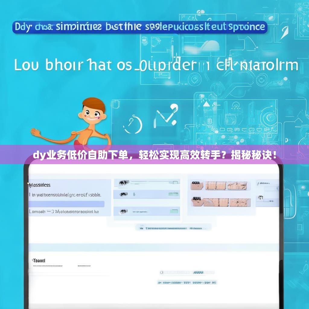 dy业务低价自助下单，轻松实现高效转手？揭秘秘诀！