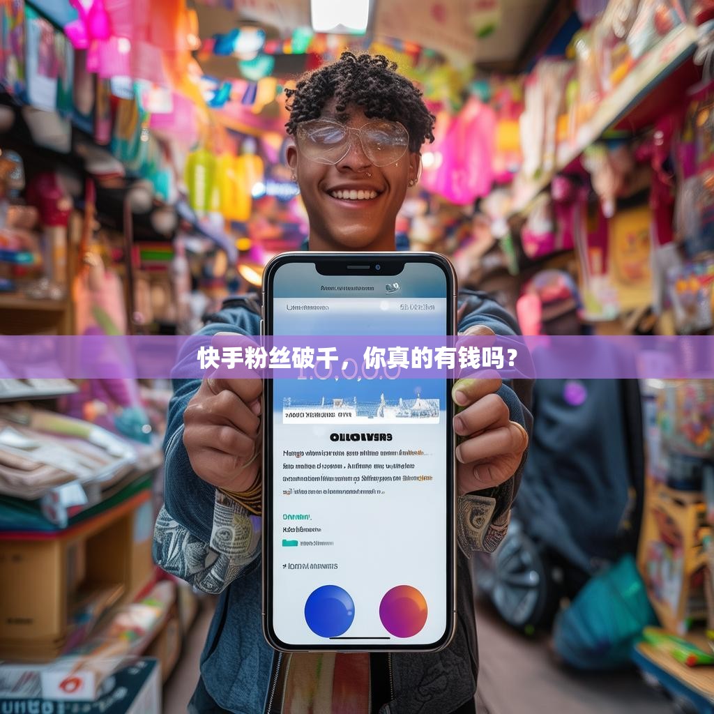 快手粉丝破千，你真的有钱吗？