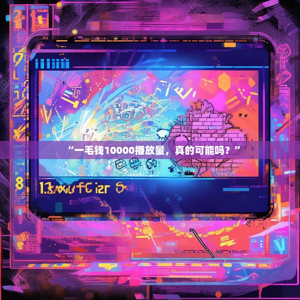 “一毛钱10000播放量，真的可能吗？”