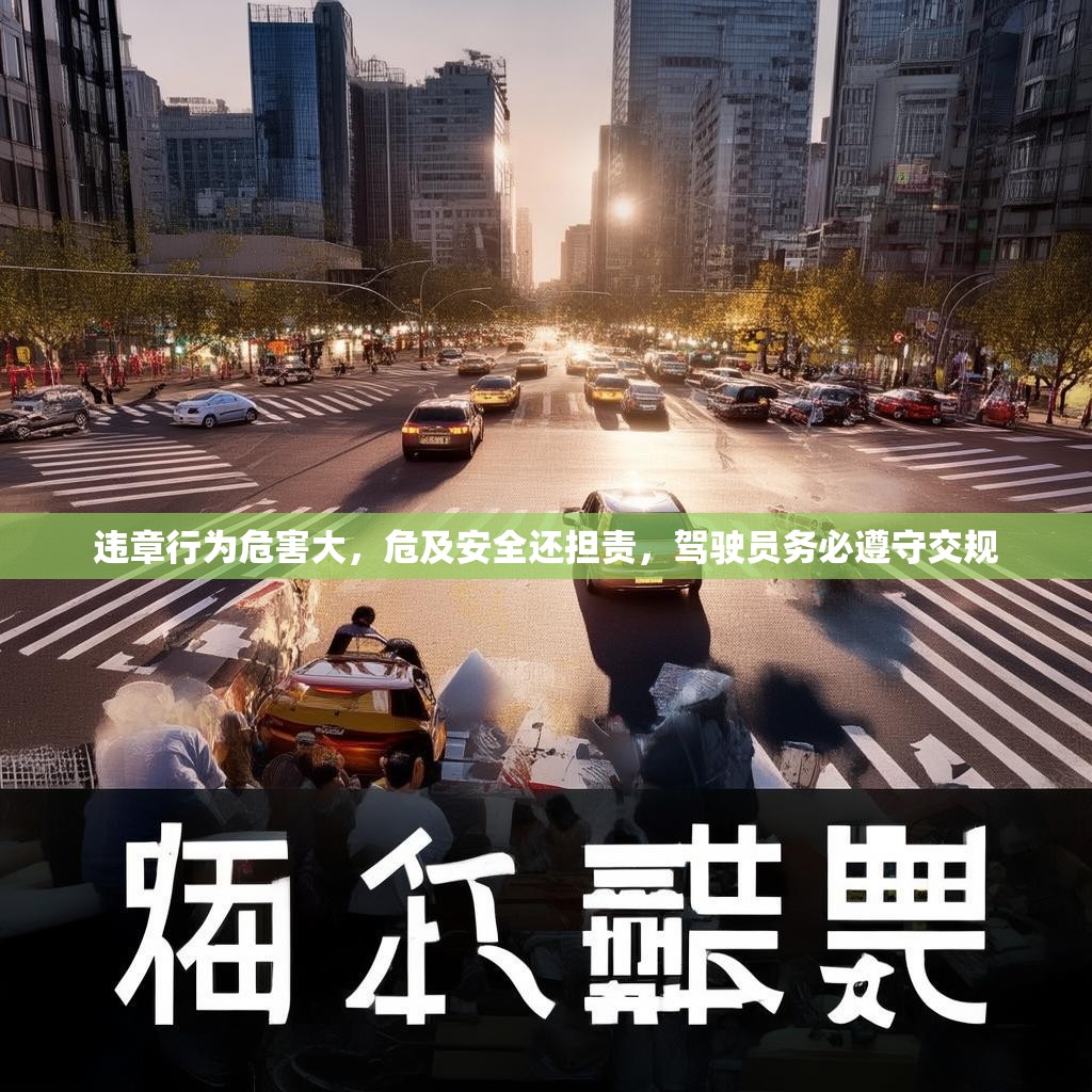 违章行为危害大，危及安全还担责，驾驶员务必遵守交规