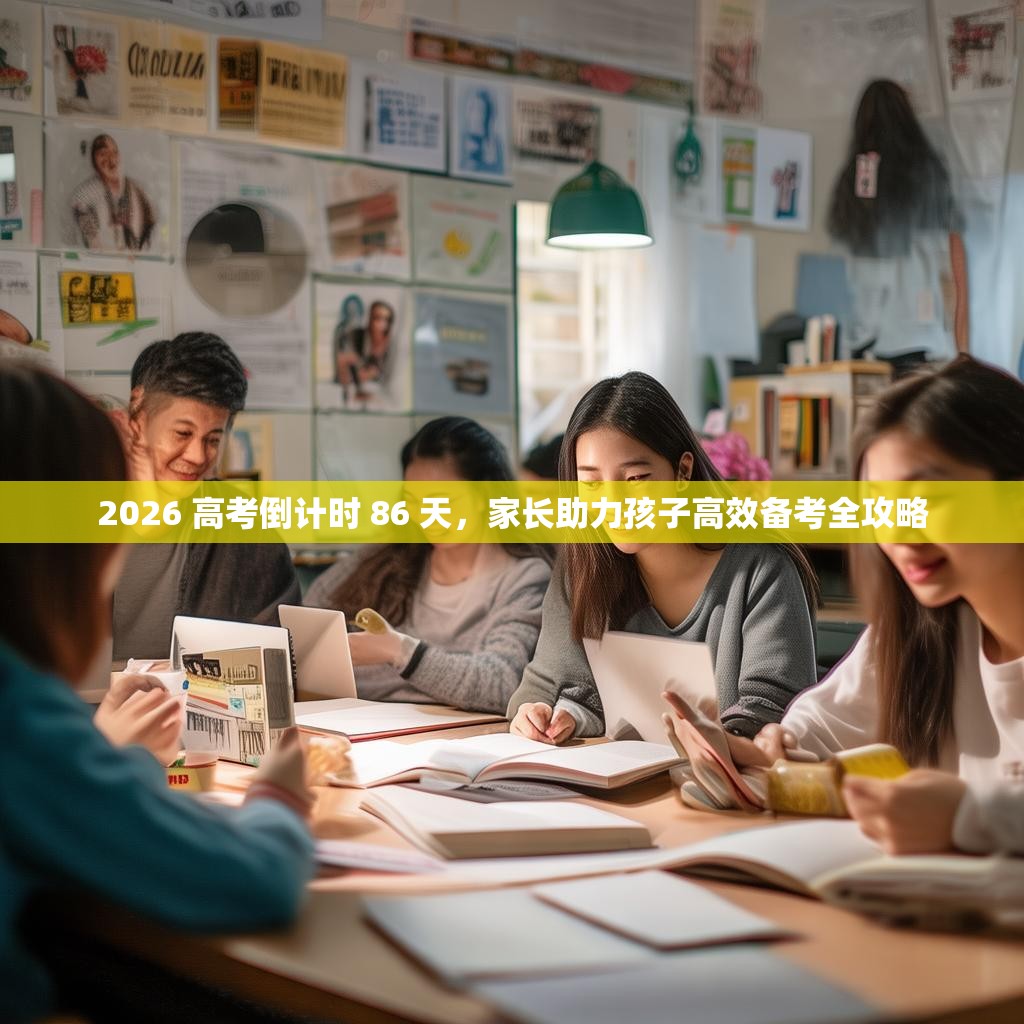2026 高考倒计时 86 天，家长助力孩子高效备考全攻略
