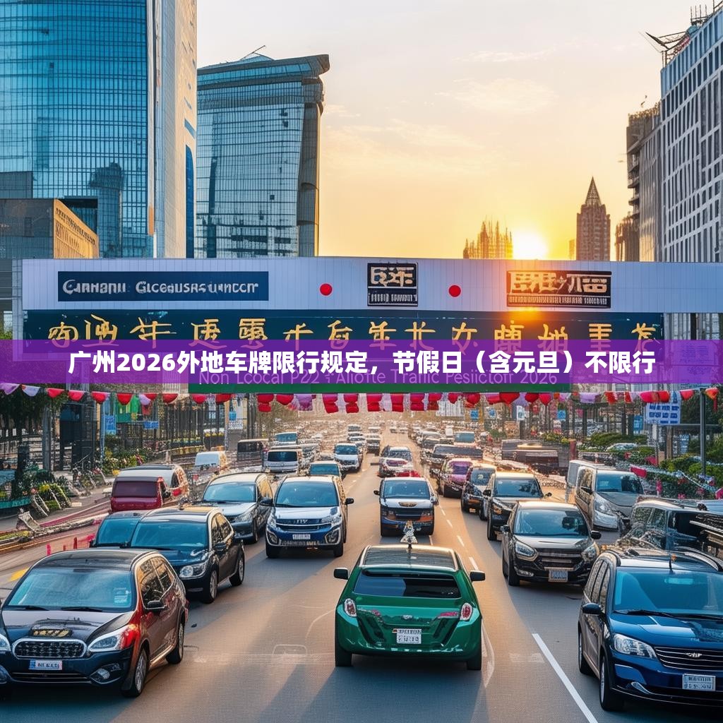 广州2026外地车牌限行规定，节假日（含元旦）不限行