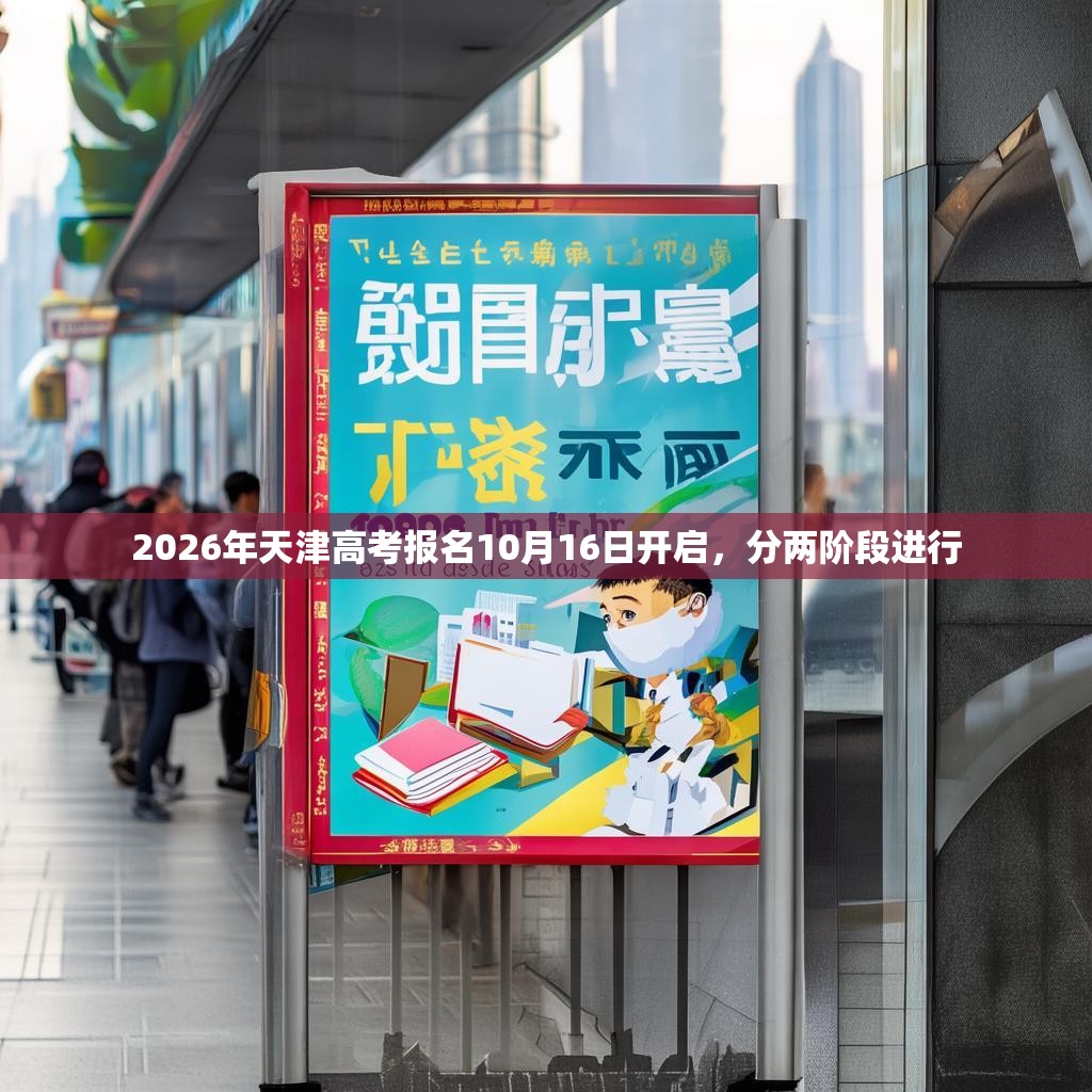 2026年天津高考报名10月16日开启，分两阶段进行