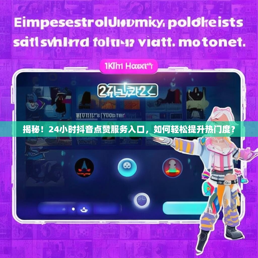 揭秘！24小时抖音点赞服务入口，如何轻松提升热门度？