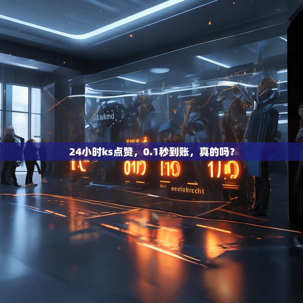 24小时ks点赞，0.1秒到账，真的吗？