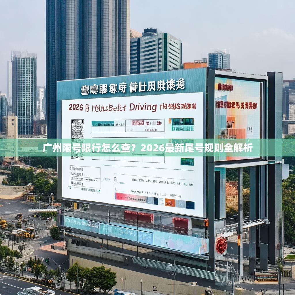 广州限号限行怎么查？2026最新尾号规则全解析