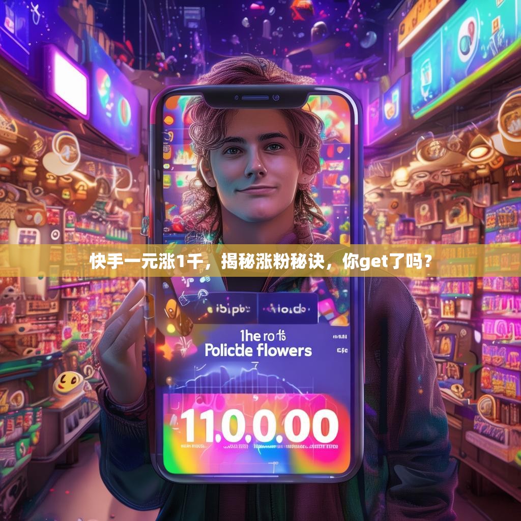 快手一元涨1千，揭秘涨粉秘诀，你get了吗？