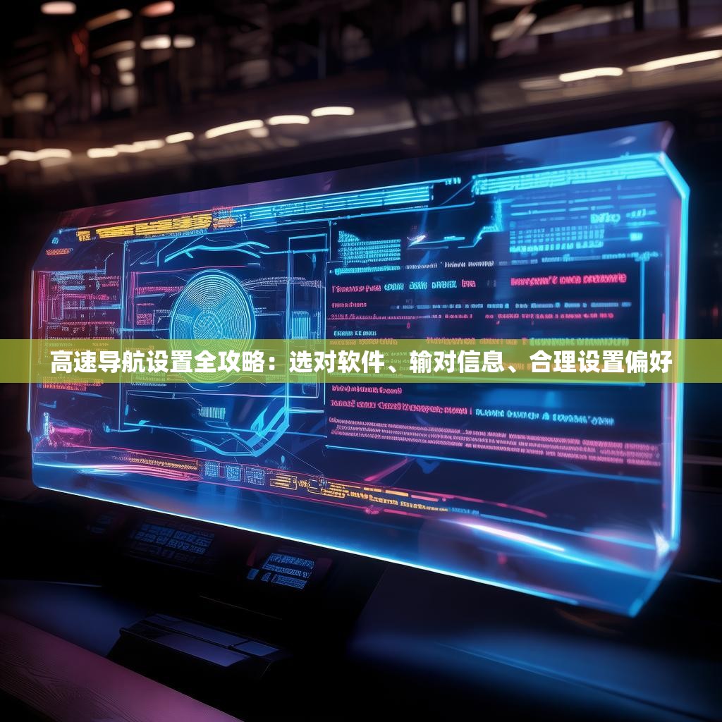 高速导航设置全攻略：选对软件、输对信息、合理设置偏好