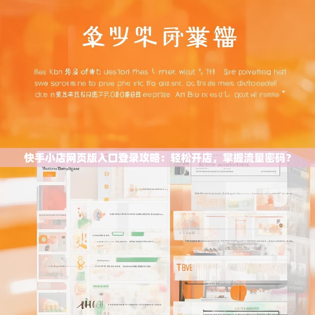 快手小店网页版入口登录攻略：轻松开店，掌握流量密码？