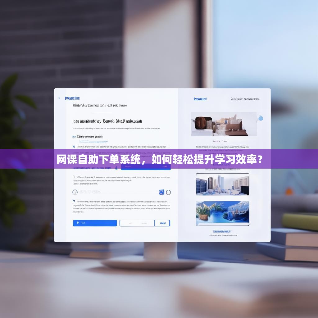 网课自助下单系统，如何轻松提升学习效率？