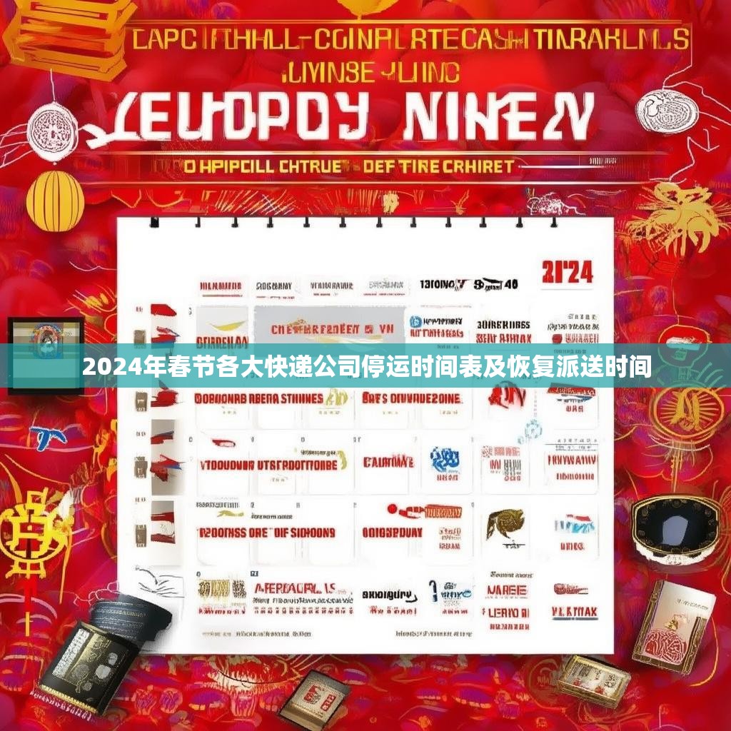 2024年春节各大快递公司停运时间表及恢复派送时间