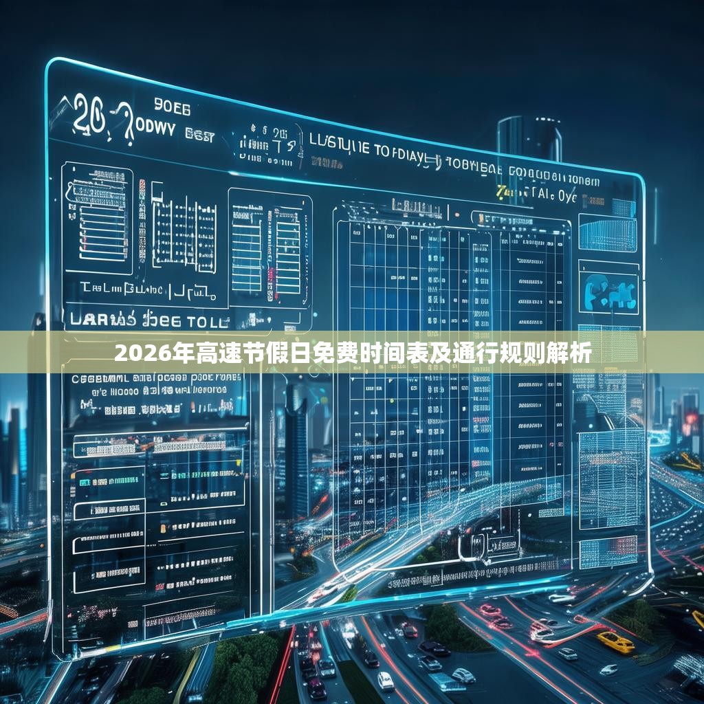 2026年高速节假日免费时间表及通行规则解析