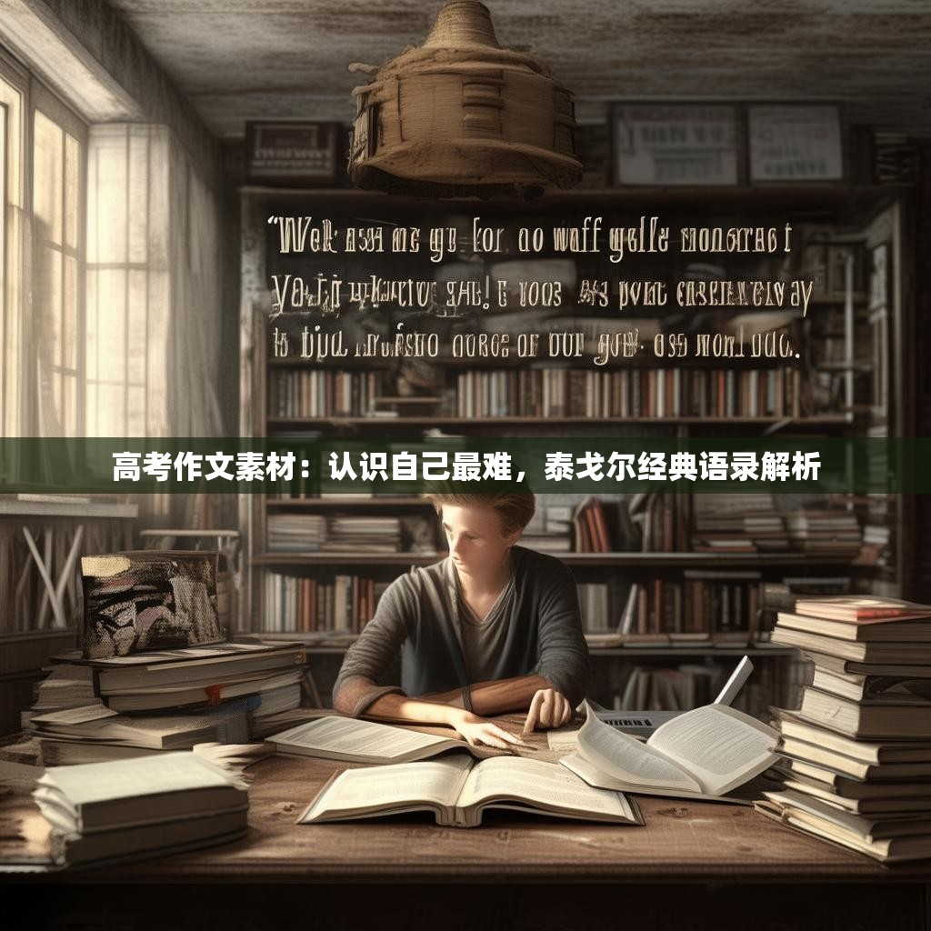 高考作文素材：认识自己最难，泰戈尔经典语录解析